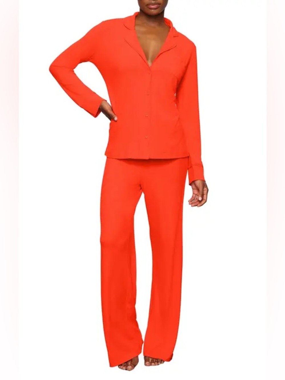Skims soft lounge set size 2xl in fiery red